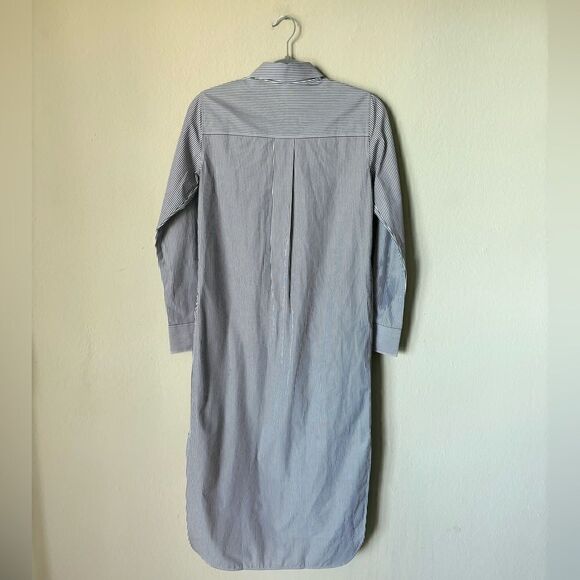 Everlane Shirt Midi Blue White Dress Long Sleeve Stripe Size XS - Picture 5 of 9